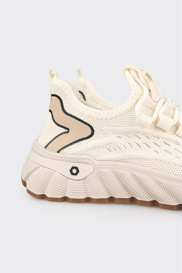 Bej kadın sneaker - Elle Shoes