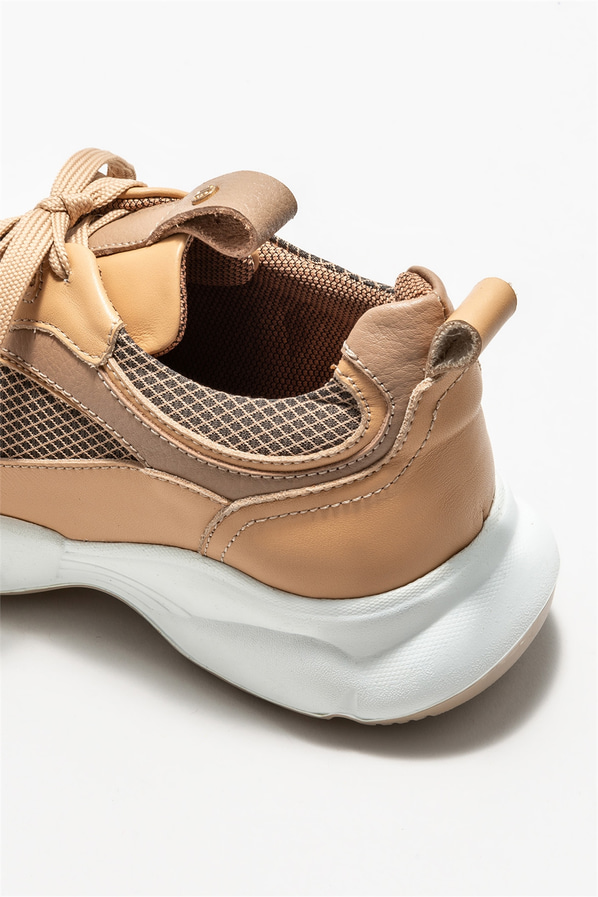 Bej kadın sneaker - Elle Shoes