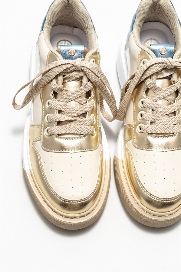 Bej kadın sneaker - Elle Shoes
