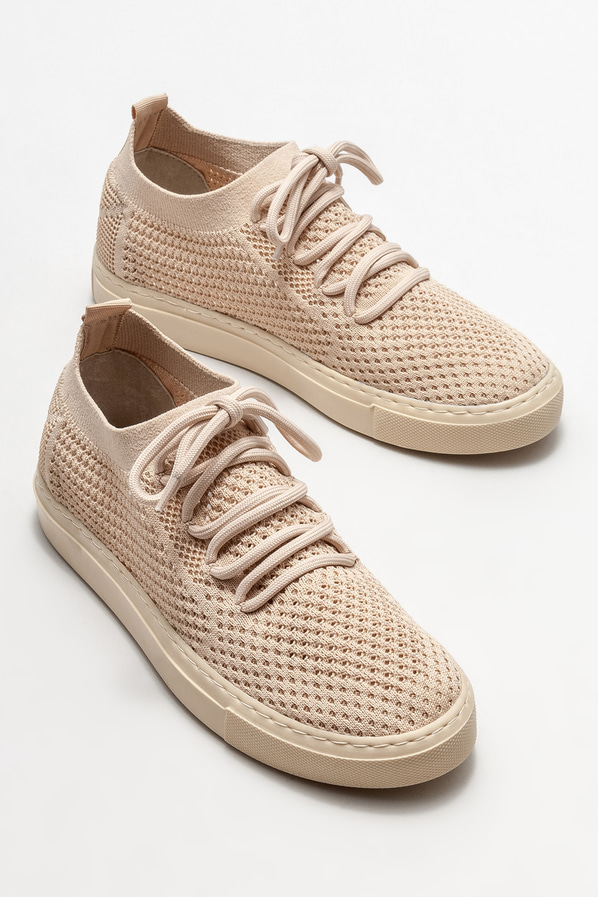 Bej kadın spor ayakkabı - Elle Shoes