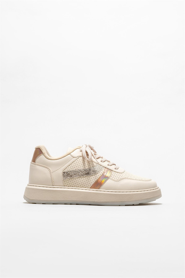 Bej kadın sneaker - Elle Shoes