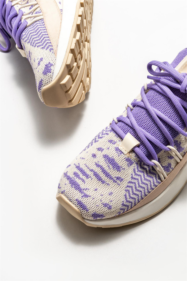 Bej kadın sneaker - Elle Shoes