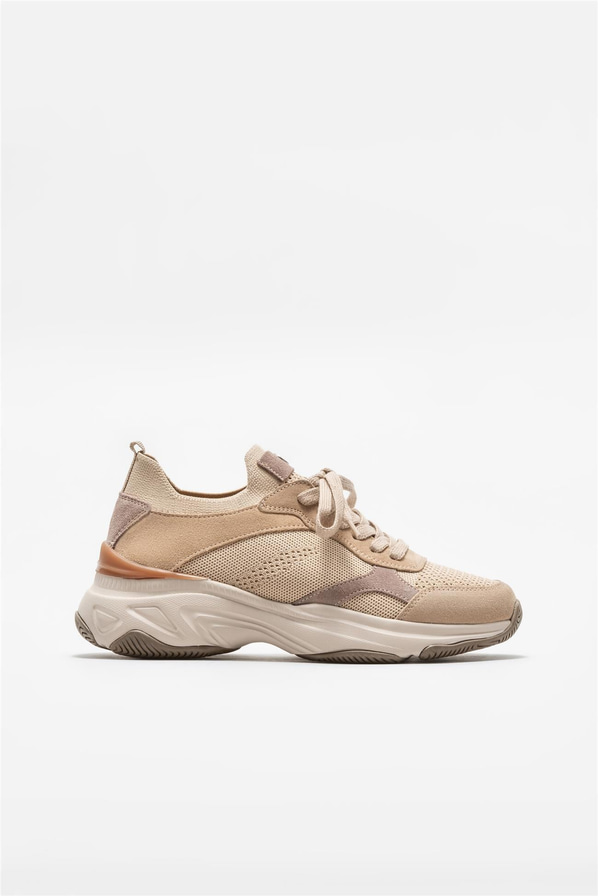 Bej kadın sneaker - Elle Shoes