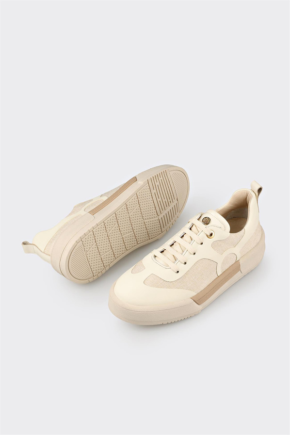 Bej kadın sneaker - Elle Shoes