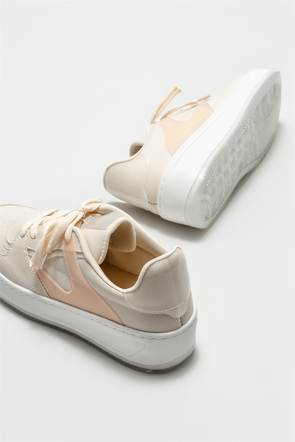 Bej kadın spor ayakkabı - Elle Shoes