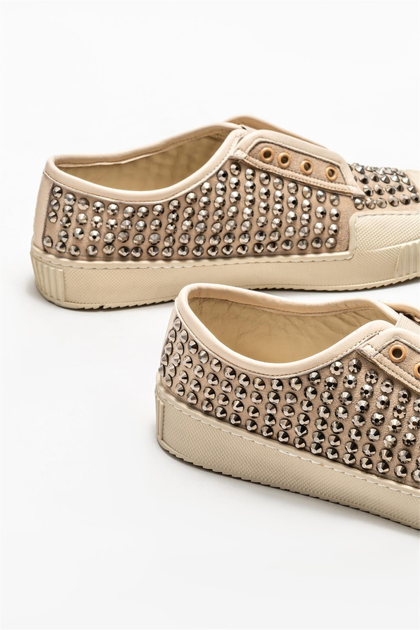Bej kadın sneaker - Elle Shoes