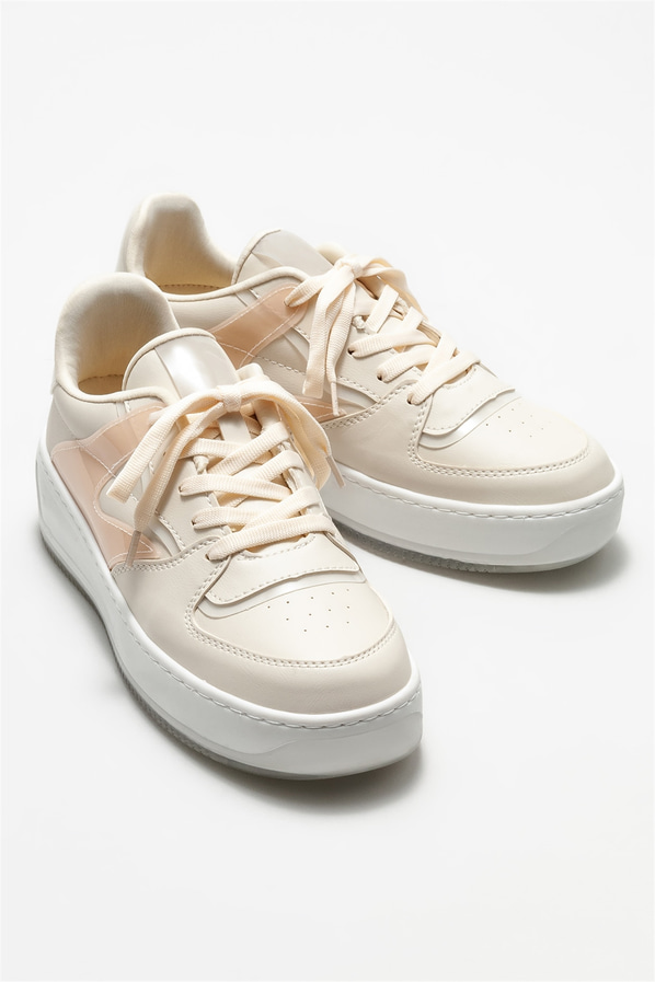 Bej kadın spor ayakkabı - Elle Shoes