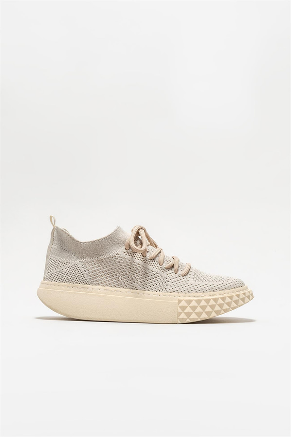 Bej kadın sneaker - Elle Shoes