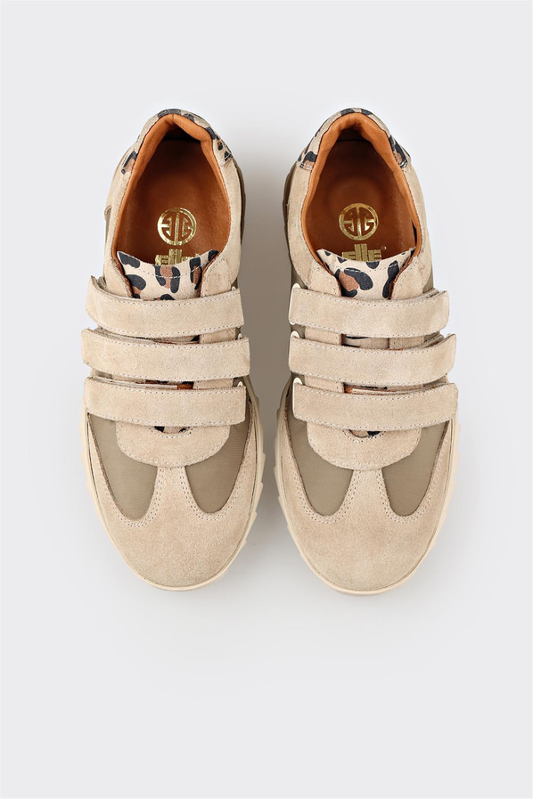 Bej kadın sneaker - Elle Shoes