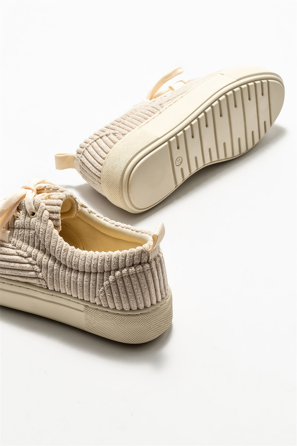 Bej kadın sneaker - Elle Shoes