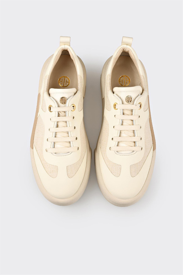 Bej kadın sneaker - Elle Shoes