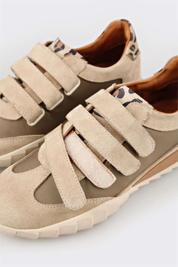 Bej kadın sneaker - Elle Shoes