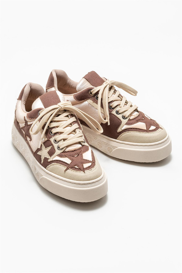 Bej kadın sneaker - Elle Shoes
