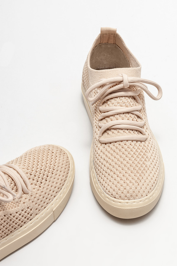 Bej kadın spor ayakkabı - Elle Shoes