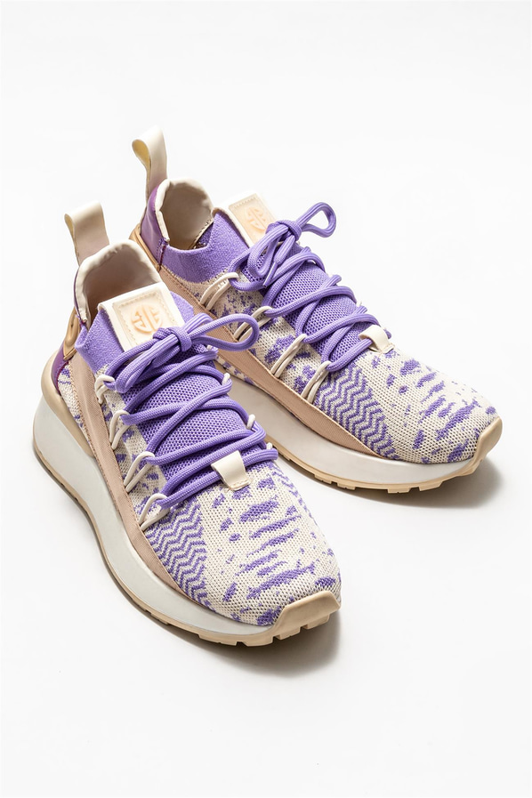 Bej kadın sneaker - Elle Shoes