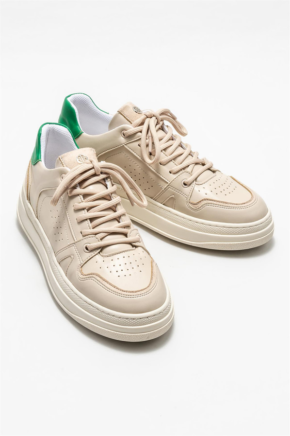 Bej kadın sneaker - Elle Shoes