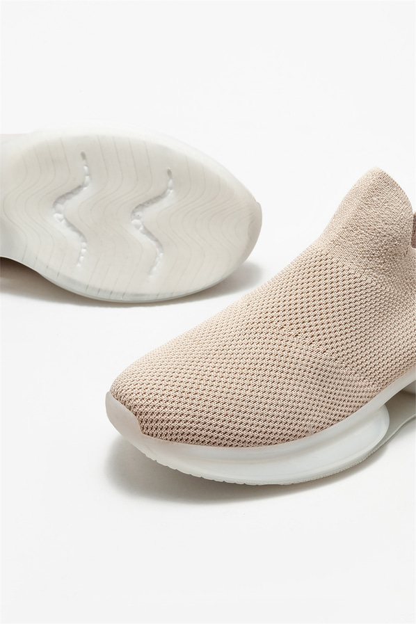 Bej kadın spor ayakkabı - Elle Shoes