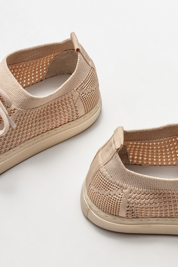 Bej kadın spor ayakkabı - Elle Shoes