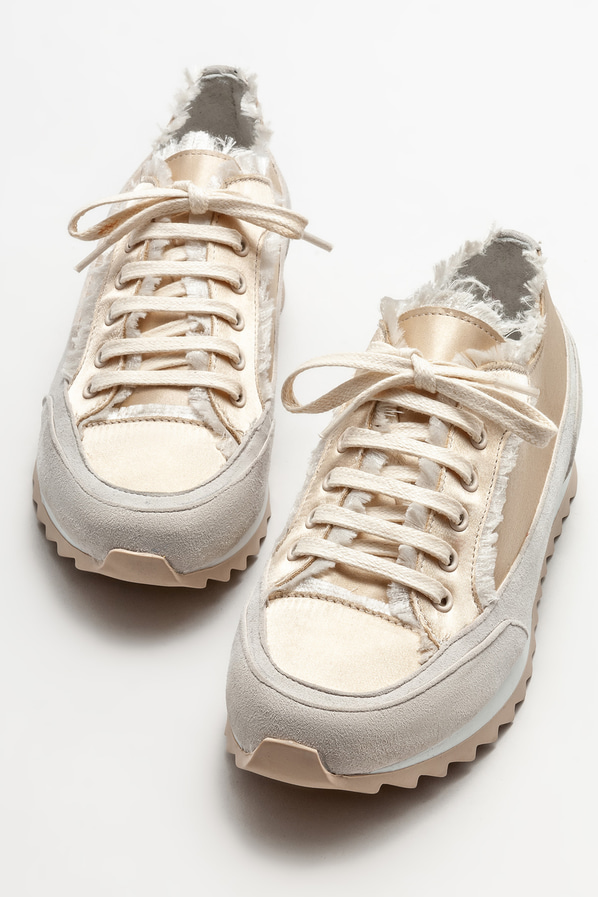 Bej kadın spor ayakkabı - Elle Shoes