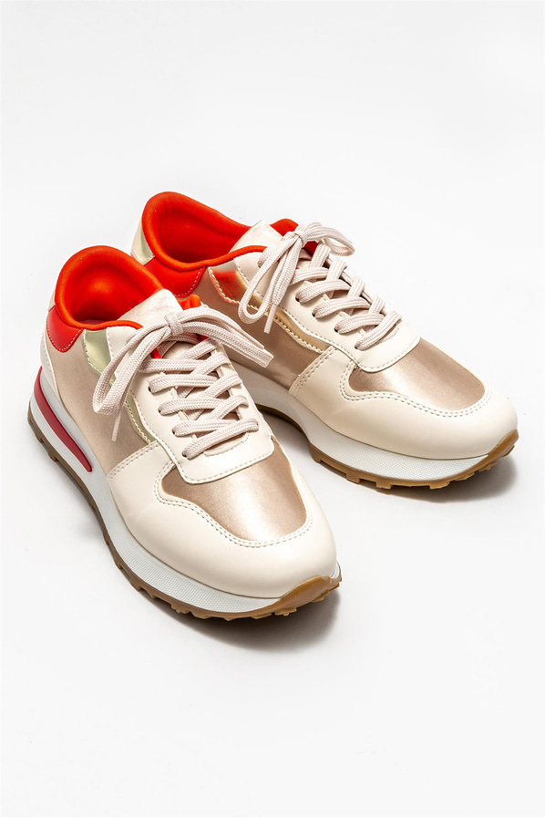 Bej kadın sneaker - Elle Shoes