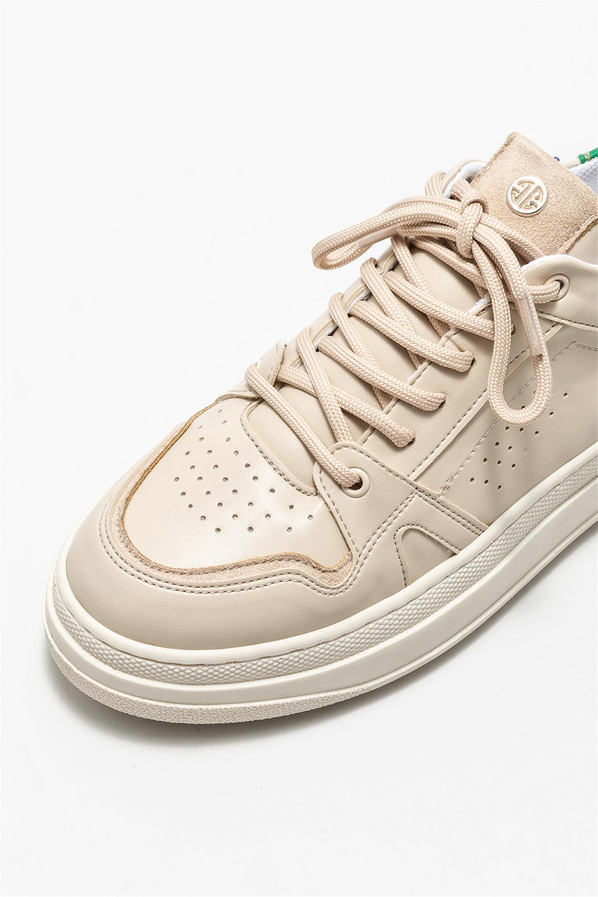 Bej kadın sneaker - Elle Shoes