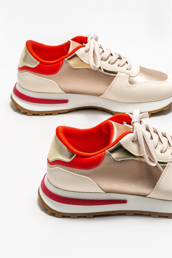 Bej kadın sneaker - Elle Shoes