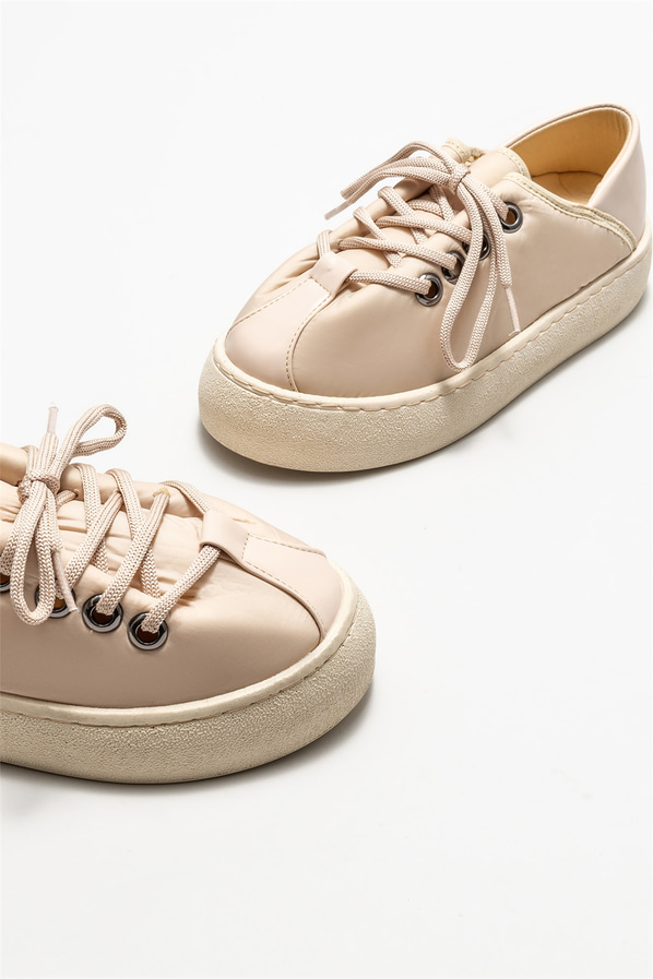 Bej kadın sneaker - Elle Shoes