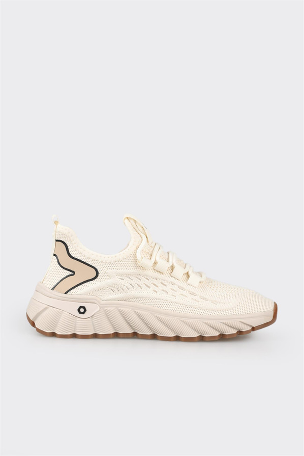 Bej kadın sneaker - Elle Shoes