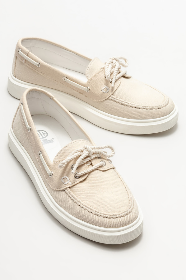 Bej kadın spor ayakkabı - Elle Shoes