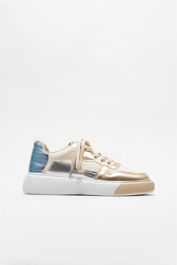 Bej kadın sneaker - Elle Shoes