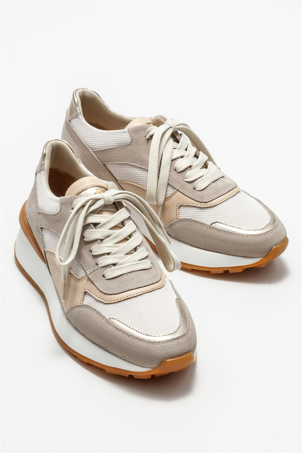 Bej kadın spor ayakkabı - Elle Shoes