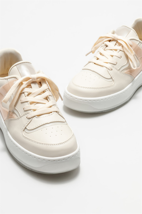 Bej kadın spor ayakkabı - Elle Shoes