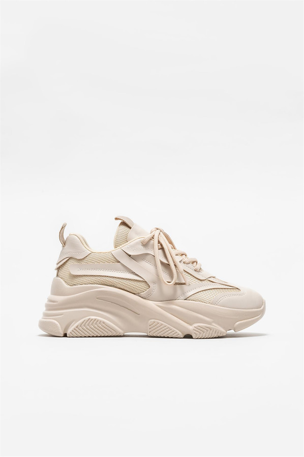 Bej kadın sneaker - Elle Shoes