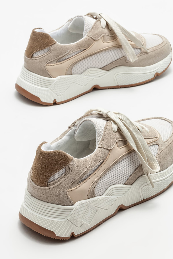 Bej kadın spor ayakkabı - Elle Shoes