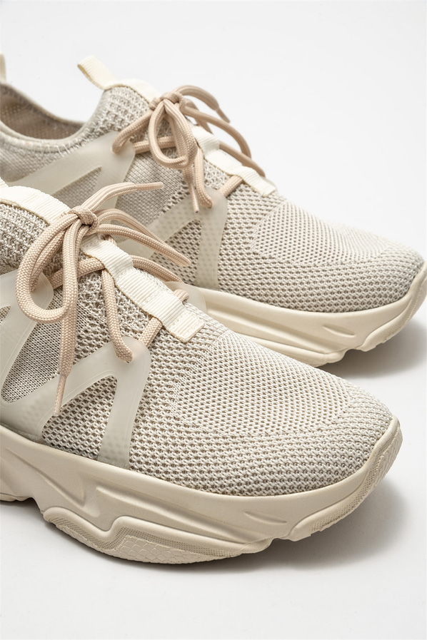 Bej kadın spor ayakkabı - Elle Shoes