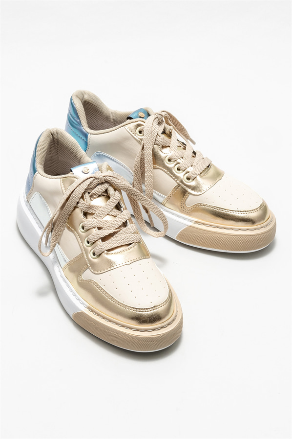 Bej kadın sneaker - Elle Shoes