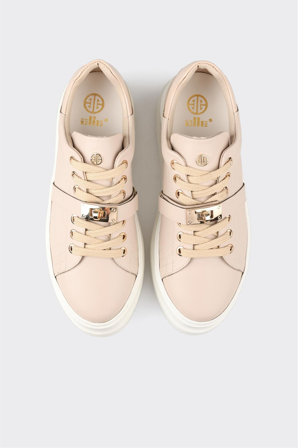Bej kadın sneaker - Elle Shoes