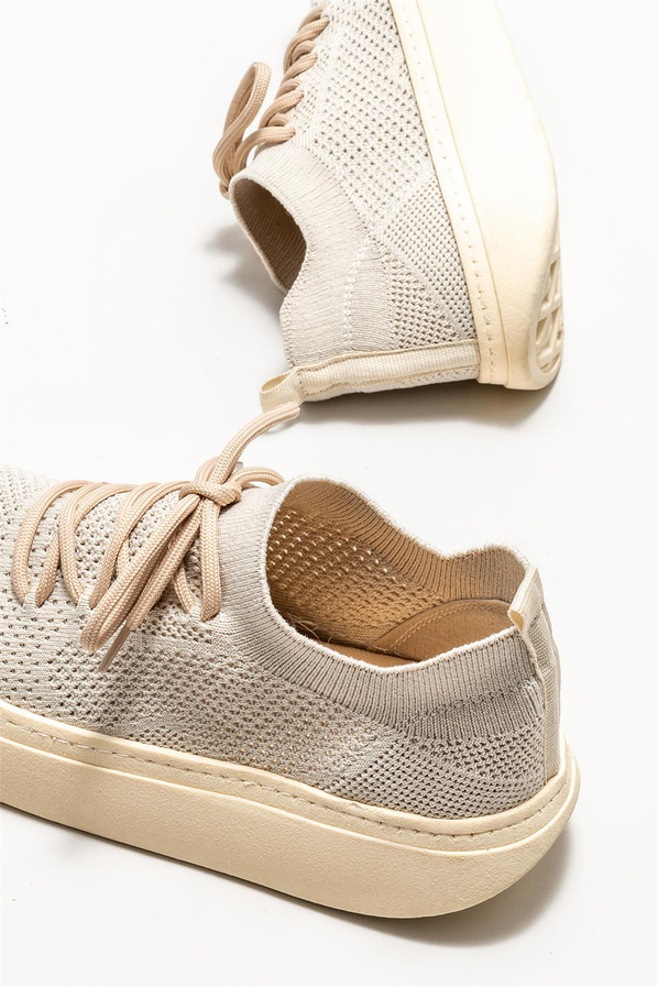 Bej kadın sneaker - Elle Shoes