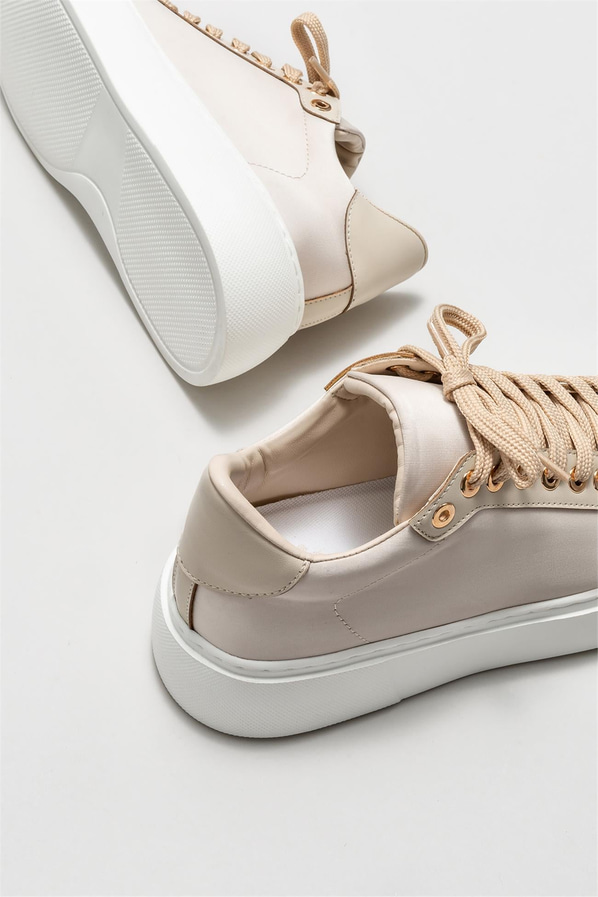 Bej kadın sneaker - Elle Shoes
