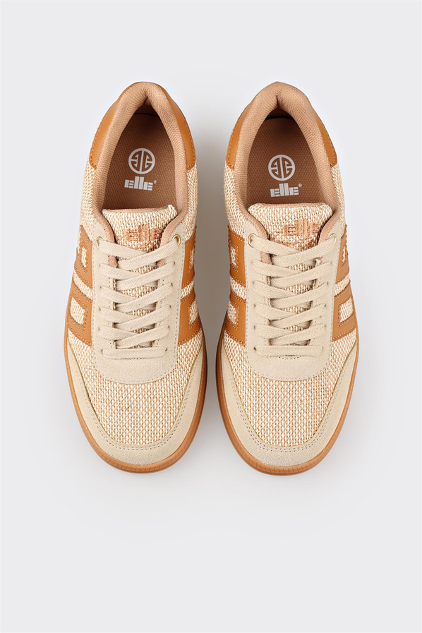 Bej kadın sneaker - Elle Shoes