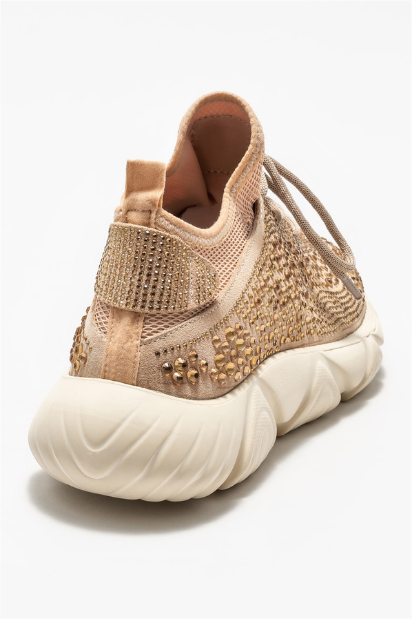 Bej kadın sneaker - Elle Shoes