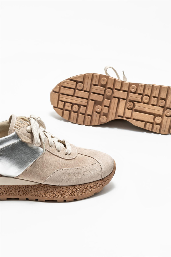 Bej kadın sneaker - Elle Shoes