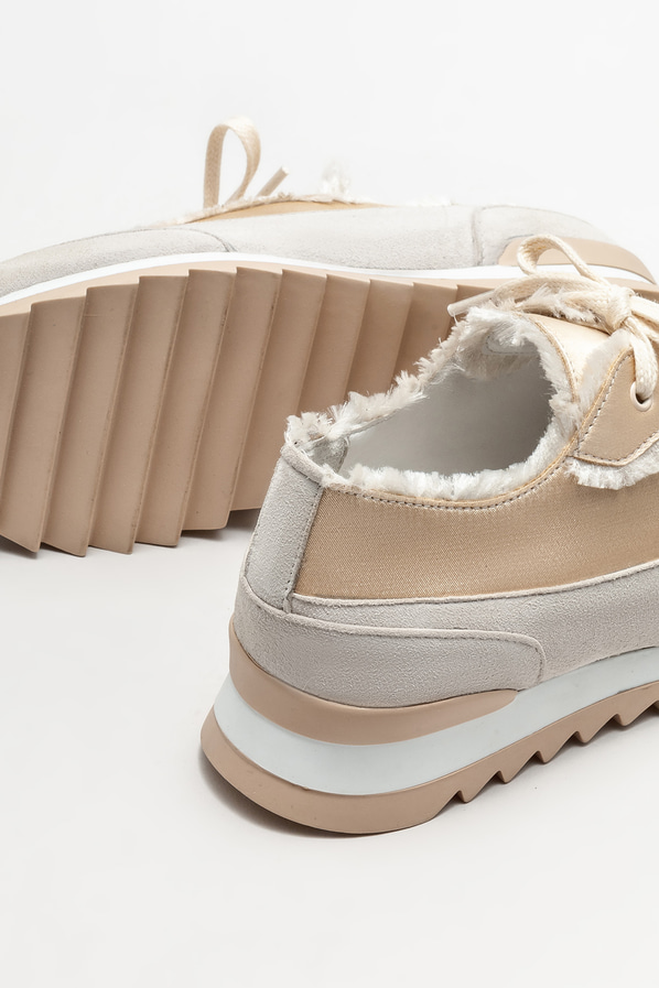 Bej kadın spor ayakkabı - Elle Shoes