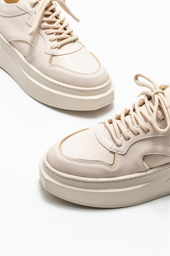 Bej kadın sneaker - Elle Shoes