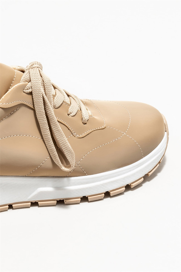 Bej kadın sneaker - Elle Shoes