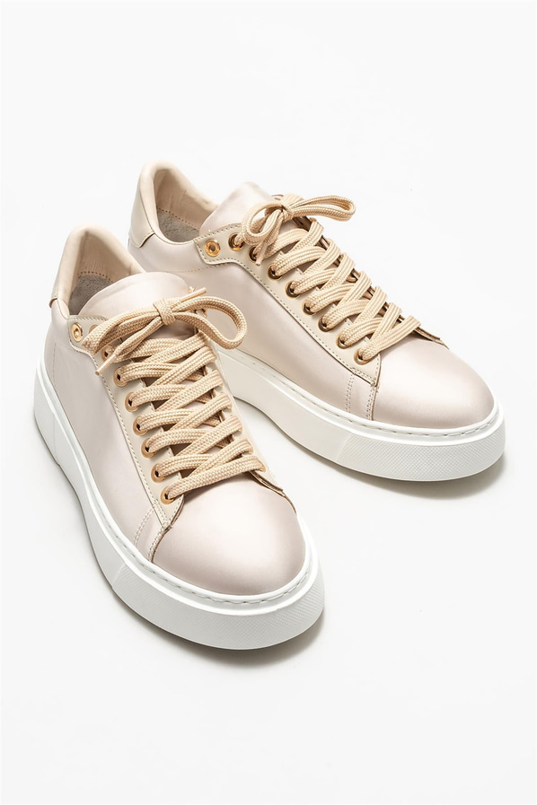 Bej kadın sneaker - Elle Shoes