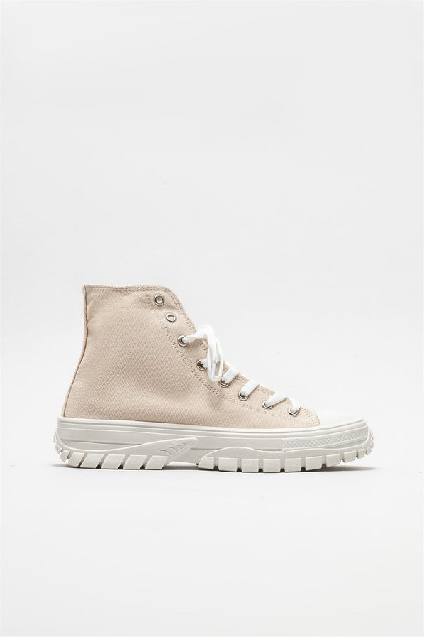 Bej kadın bot - Elle Shoes