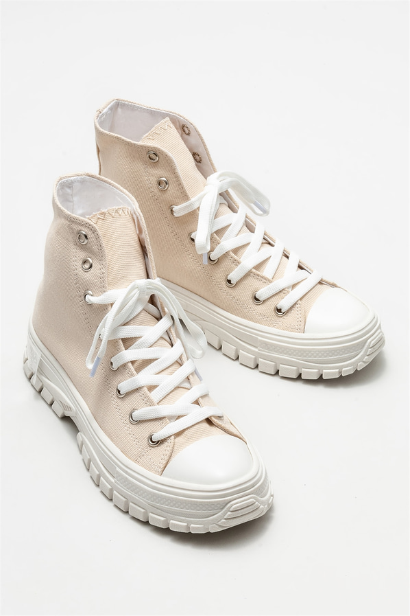 Bej kadın bot - Elle Shoes
