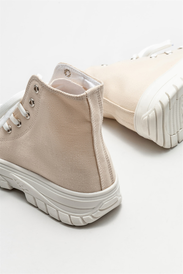 Bej kadın bot - Elle Shoes