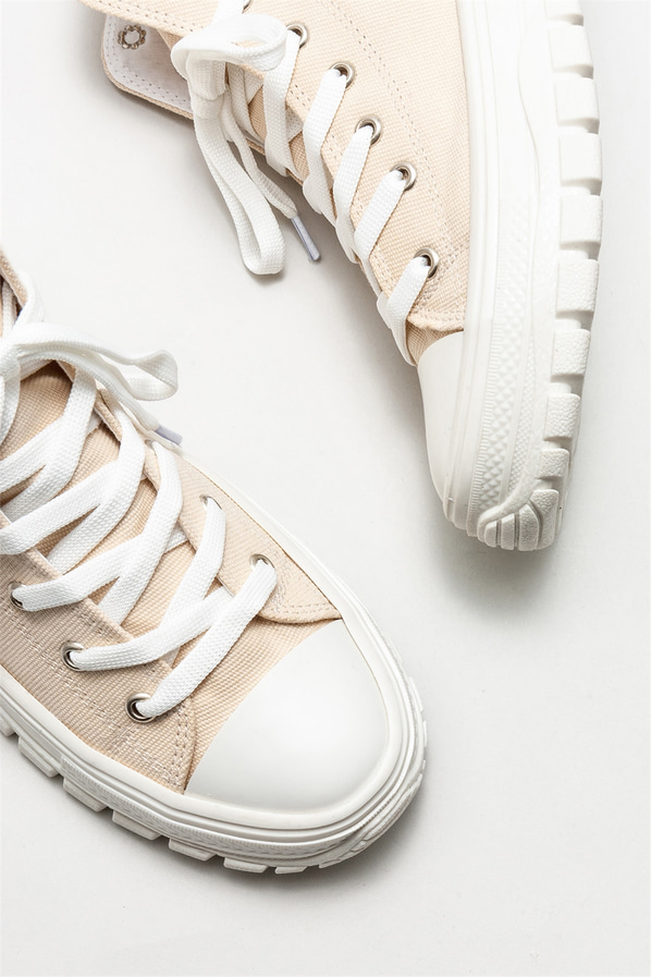 Bej kadın bot - Elle Shoes